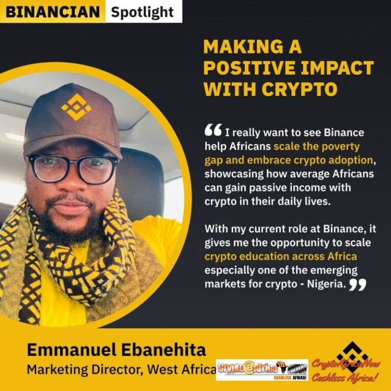 With Nigerian-born Emmanuel Ebanehita serving as the region’s Marketing Director, Binance’s crypto community in West Africa is expanding rapidly.