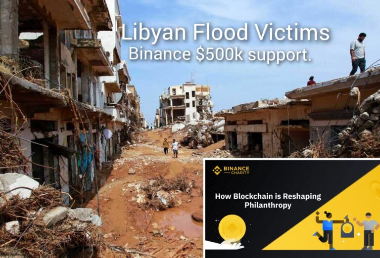 Binance Donates $500,000 in Crypto for Libyan Flood Relief