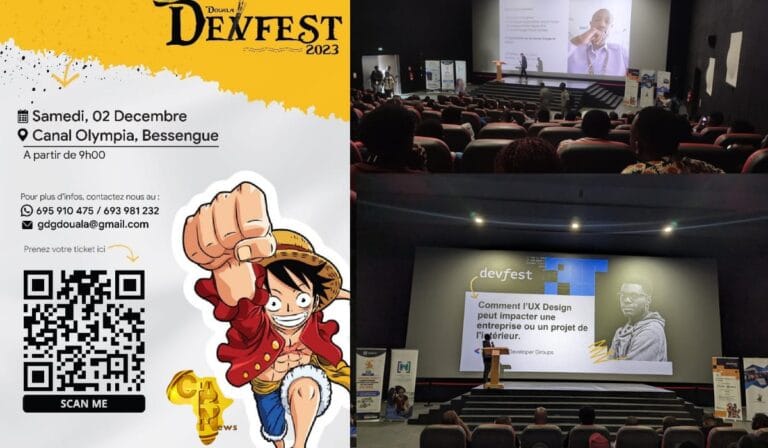 Douala Tech Community Gathers at Canal Olympia Bessengué for DevFest23